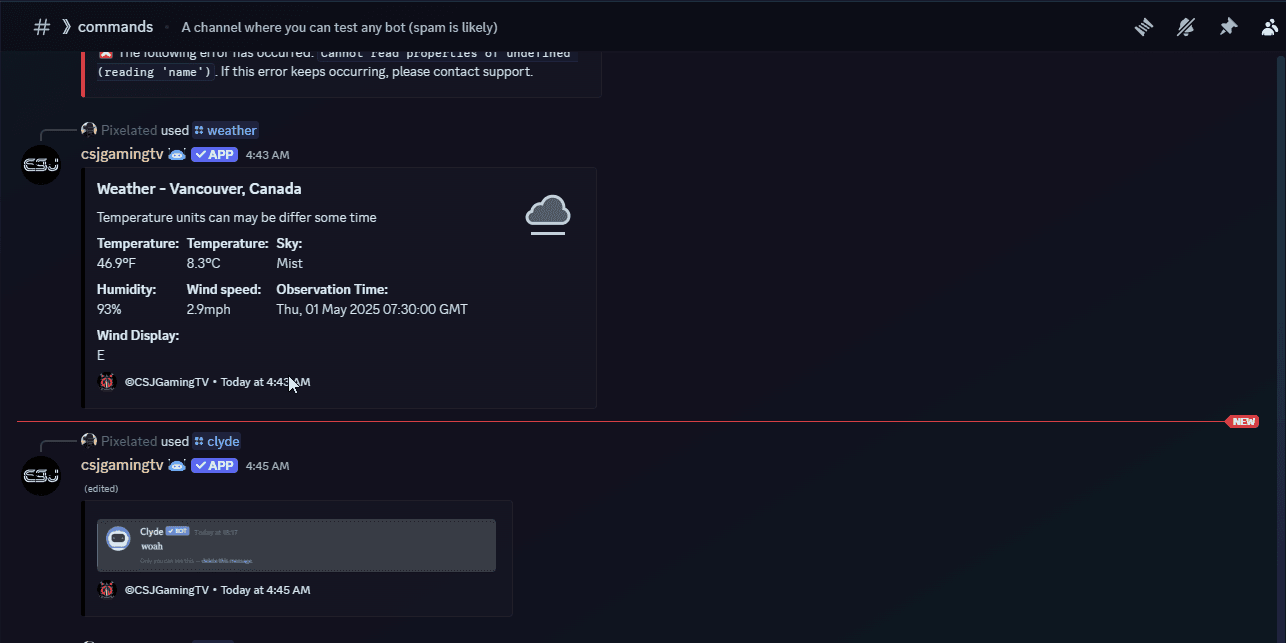 CSJ Gaming Bot Preview